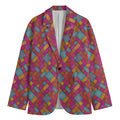 Indian Patchwork Pattern Print Men's Blazer