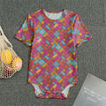 Indian Patchwork Pattern Print Men's Bodysuit