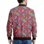 Indian Patchwork Pattern Print Men's Bomber Jacket