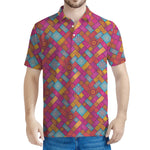 Indian Patchwork Pattern Print Men's Polo Shirt
