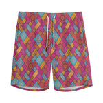 Indian Patchwork Pattern Print Men's Sports Shorts