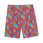 Indian Patchwork Pattern Print Men's Sports Shorts