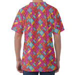 Indian Patchwork Pattern Print Men's Velvet T-Shirt