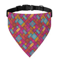 Indian Patchwork Pattern Print Over The Collar Dog Bandana
