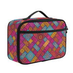 Indian Patchwork Pattern Print Portable Lunch Bag