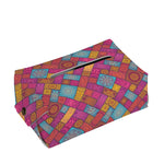 Indian Patchwork Pattern Print Rectangle Tissue Box Cover