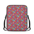 Indian Patchwork Pattern Print Rectangular Crossbody Bag