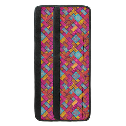 Indian Patchwork Pattern Print Refrigerator Handle Covers