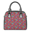 Indian Patchwork Pattern Print Shoulder Handbag