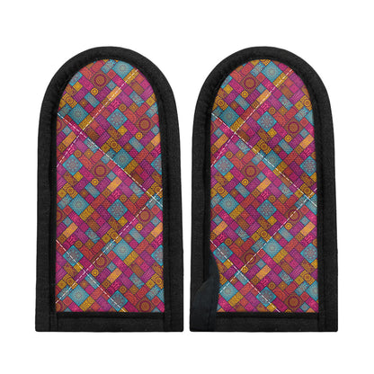 Indian Patchwork Pattern Print Skillet Handle Cover