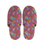 Indian Patchwork Pattern Print Slippers