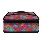 Indian Patchwork Pattern Print Small Lunch Bag