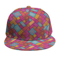 Indian Patchwork Pattern Print Snapback Cap