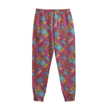 Indian Patchwork Pattern Print Sweatpants
