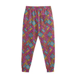 Indian Patchwork Pattern Print Sweatpants