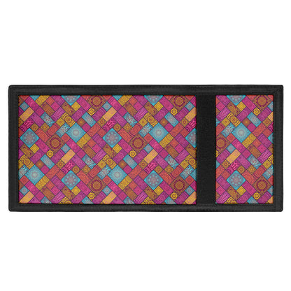Indian Patchwork Pattern Print Trifold Wallet