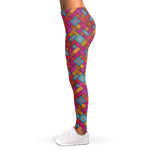 Indian Patchwork Pattern Print Women's Leggings