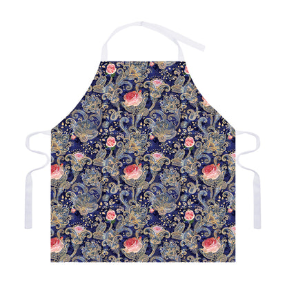 Indian Rose Paisley Pattern Print Adjustable Apron