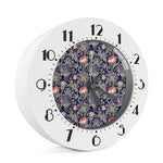 Indian Rose Paisley Pattern Print Alarm Clock