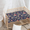 Indian Rose Paisley Pattern Print Baby Crib Sheet