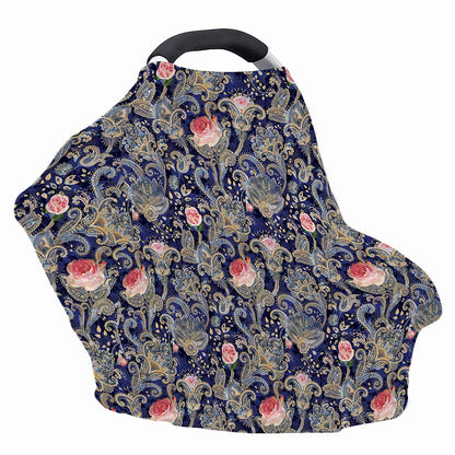 Indian Rose Paisley Pattern Print Baby Seat Cover