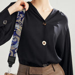 Indian Rose Paisley Pattern Print Bag Strap