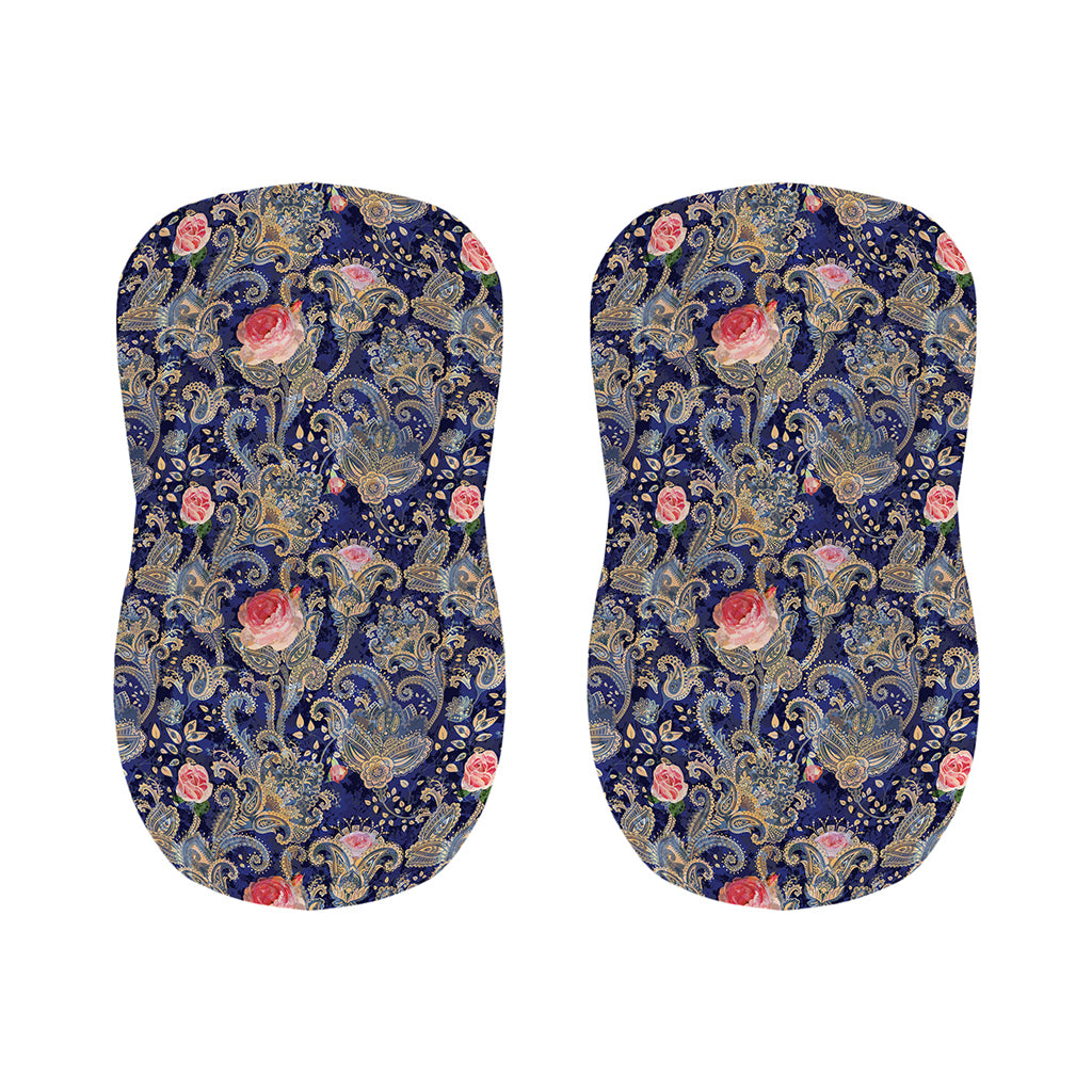 Indian Rose Paisley Pattern Print Bar Stool Covers