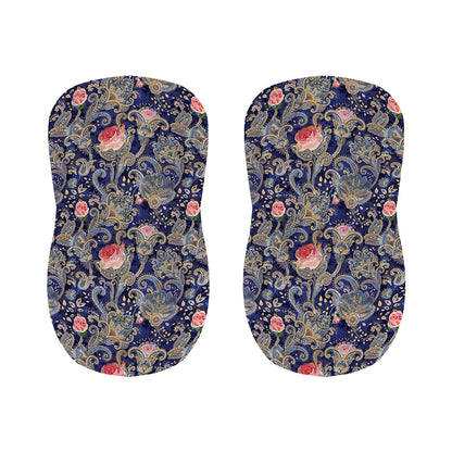 Indian Rose Paisley Pattern Print Bar Stool Covers