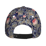 Indian Rose Paisley Pattern Print Baseball Cap