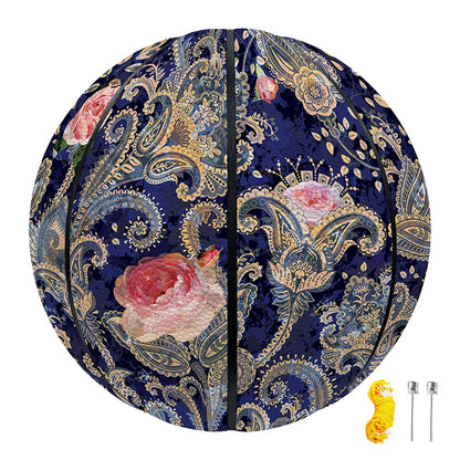 Indian Rose Paisley Pattern Print Basketball