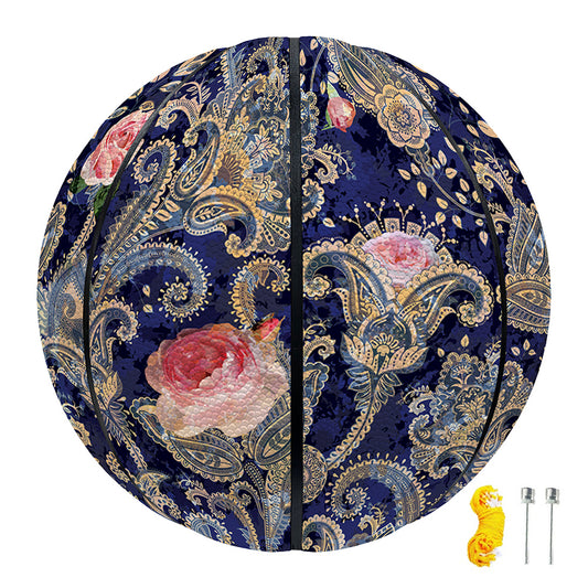 Indian Rose Paisley Pattern Print Basketball