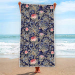 Indian Rose Paisley Pattern Print Beach Towel