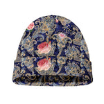Indian Rose Paisley Pattern Print Beanie