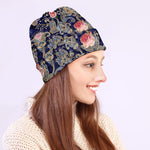 Indian Rose Paisley Pattern Print Beanie