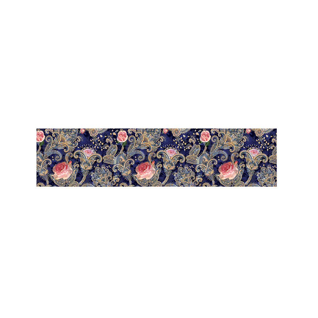 Indian Rose Paisley Pattern Print Bed Runner