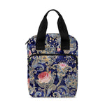 Indian Rose Paisley Pattern Print Bible Tote Bag