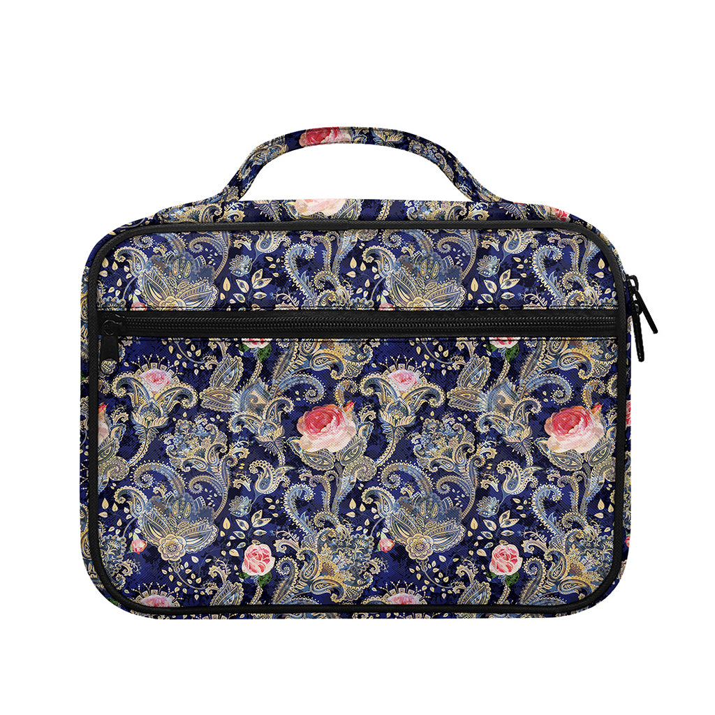 Indian Rose Paisley Pattern Print Briefcase Bible Bag