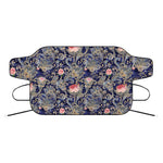 Indian Rose Paisley Pattern Print Car Windshield Snow Cover