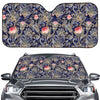 Indian Rose Paisley Pattern Print Car Windshield Sun Shade