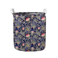 Indian Rose Paisley Pattern Print Collapsible Laundry Basket