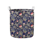 Indian Rose Paisley Pattern Print Collapsible Laundry Basket