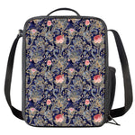 Indian Rose Paisley Pattern Print Crossbody Lunch Bag
