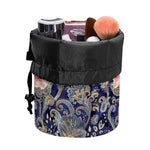 Indian Rose Paisley Pattern Print Drawstring Makeup Bag