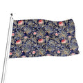 Indian Rose Paisley Pattern Print Flag