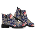Indian Rose Paisley Pattern Print Flat Ankle Boots