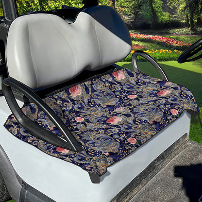 Indian Rose Paisley Pattern Print Golf Cart Seat Cover