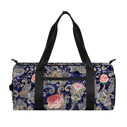 Indian Rose Paisley Pattern Print Gym Bag