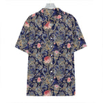 Indian Rose Paisley Pattern Print Hawaiian Shirt