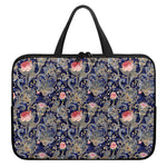 Indian Rose Paisley Pattern Print Laptop Sleeve With Handle