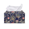 Indian Rose Paisley Pattern Print Leather Tissue Box Cover